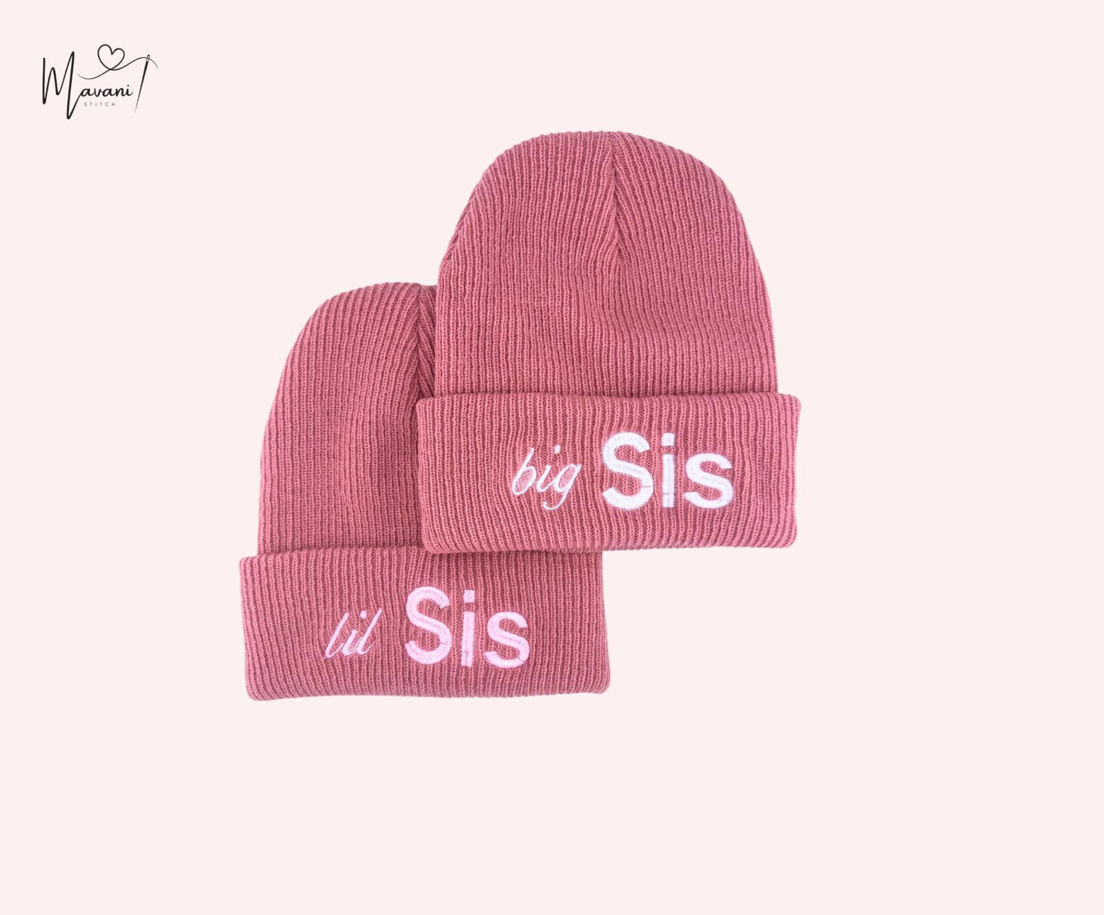 Personalisierte Geschwistermützen