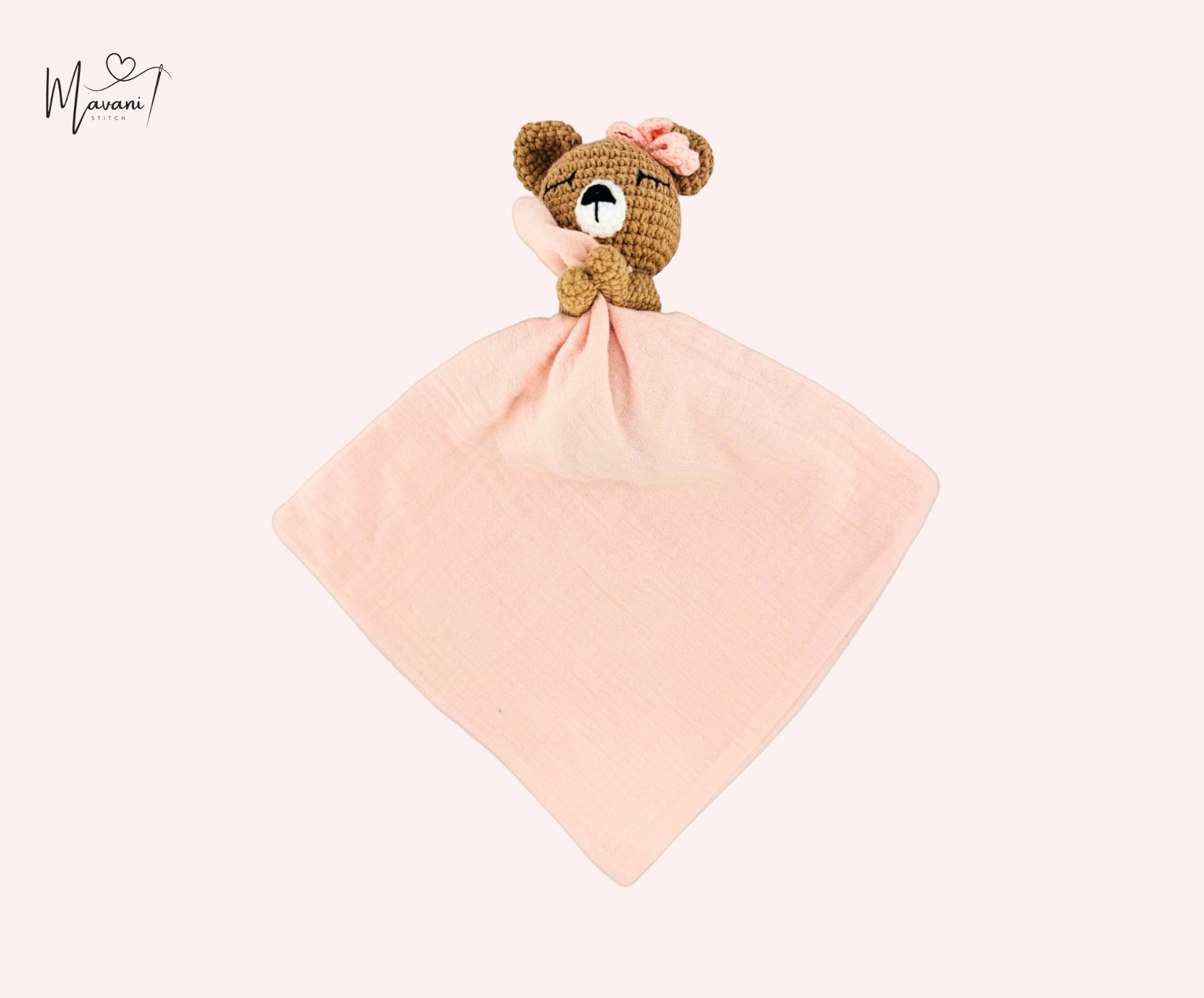 Personalisiertes Kuscheltuch mit Rasselbärchen