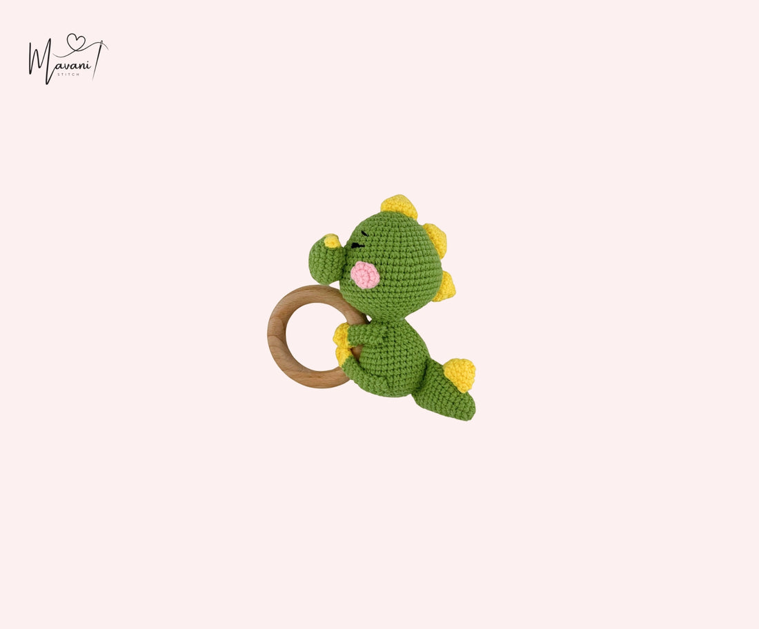 Personalisiertes Kuscheltuch & Beissring Dino