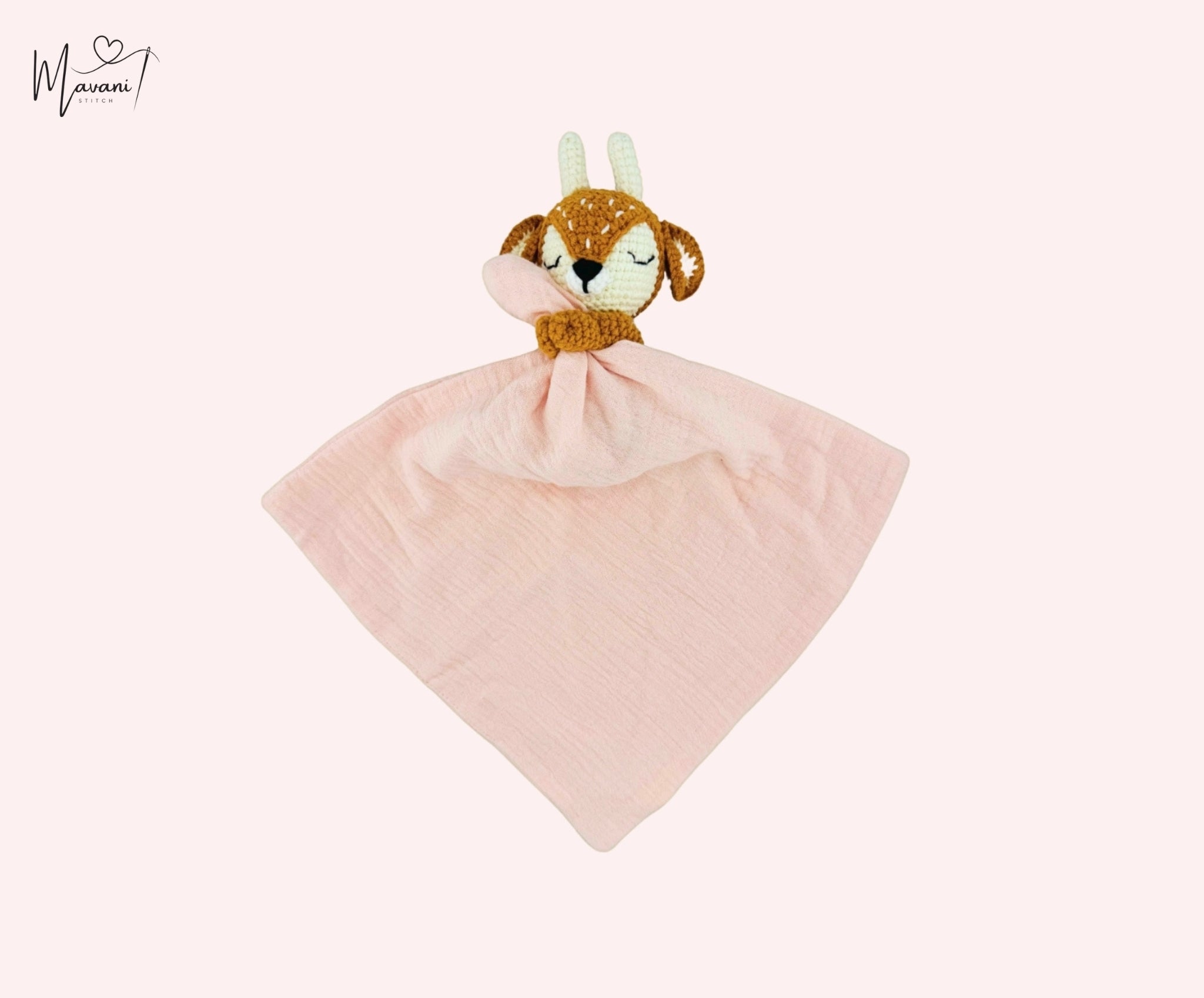 Personalisiertes Kuscheltuch mit Rasselreh